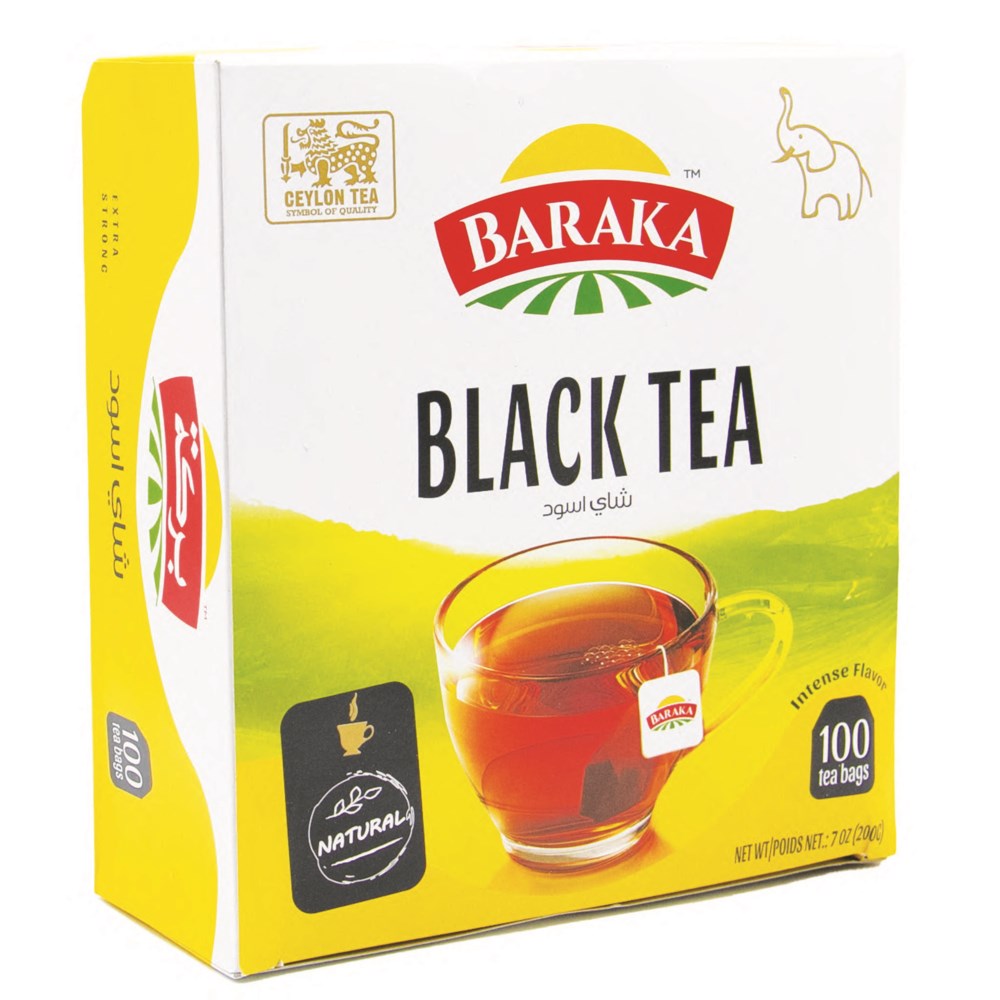 Tea Black filter Bags "Baraka" (100 cts. x 2G)  *